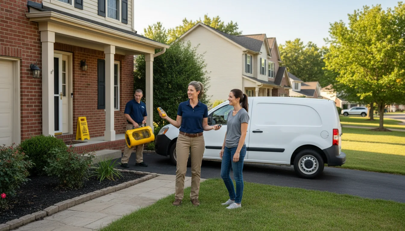 Residential water damage restoration in Oak Lawn, IL